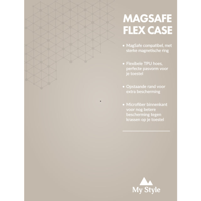 POS Forex Product Signing 20x15cm incl. magneet/klittenband My Style Magsafe Compatibel Protective Flex Case Antique White