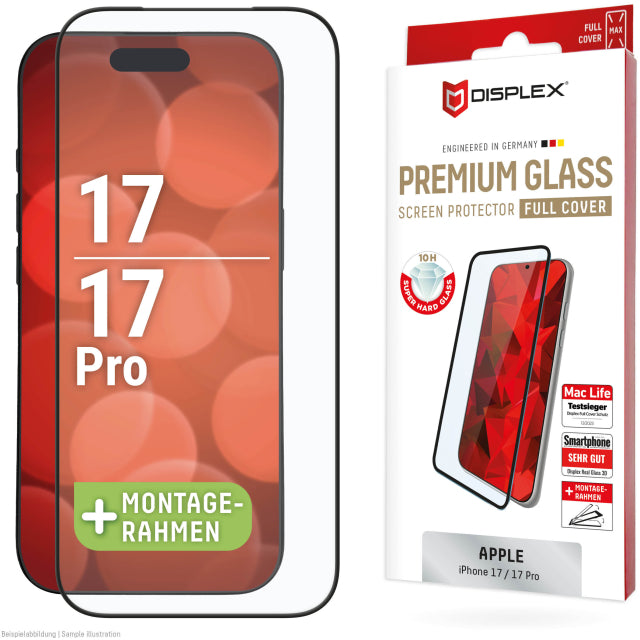 DISPLEX Premium Glass Full Cover Anti-Reflex iPhone 17 / 17 Pro