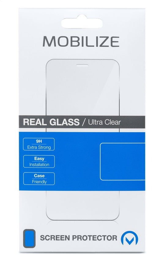 Mobilize Gehard Glas Ultra-Clear Screenprotector voor Apple iPhone 13 Pro - Zwart