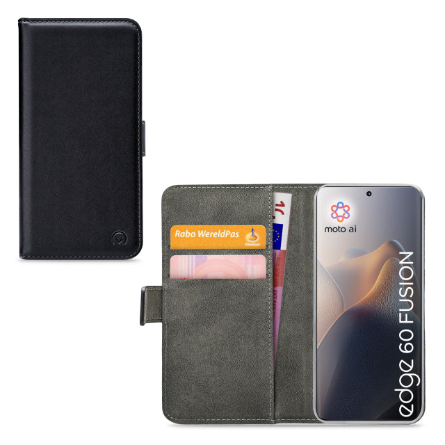 Mobilize Classic Gelly Wallet Book Case Motorola Edge 60 Fusion Black