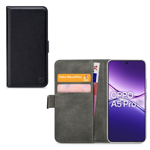 Mobilize Classic Gelly Wallet Book Case OPPO A5 Pro 5G Black