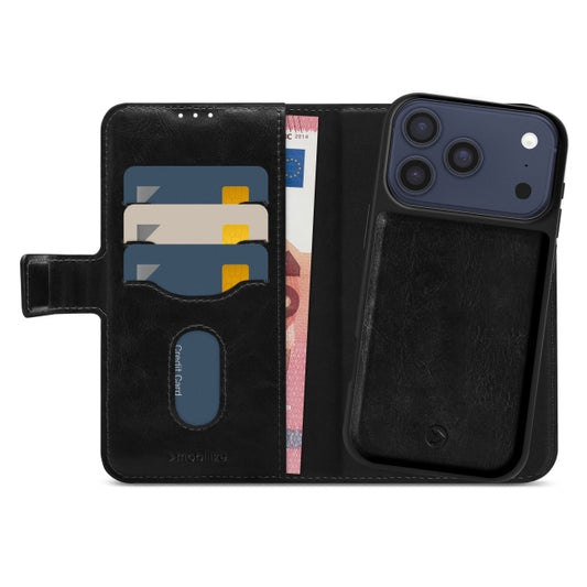 Mobilize 2in1 Magsafe Compatible Gelly Wallet Case Apple iPhone 17 Pro Max Black