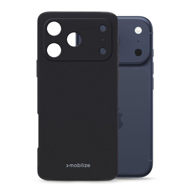 Mobilize Rubber Gelly Case Apple iPhone 17 Pro Matt Black