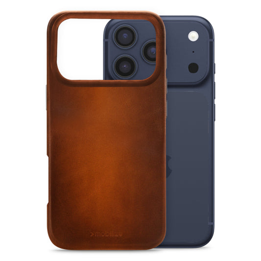 Mobilize Magsafe Compatible Premium Leather Case Apple iPhone 17 Pro Max Burned Cognac