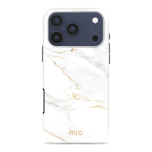 MIO White Marble Magsafe Compatible for iPhone 17 Pro